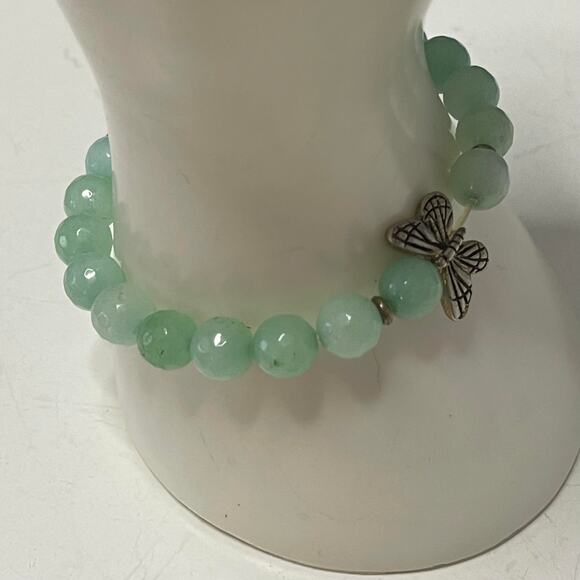 CAREGIVEGROW.ORG Jewelry - CAREGIVEGROW.ORG bracelet actual faceted blue green stone stretch style jewelry